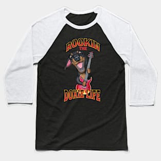 Rockin The Doxie Life Baseball T-Shirt